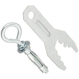 TRUSCO Board Zipper Round Hooks Steel m4x36, 3-Pack, b409obt