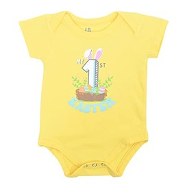 Unique Baby My First Easter - Juego de canastas unisex de una pieza, 1ª Pascua, 9 Meses