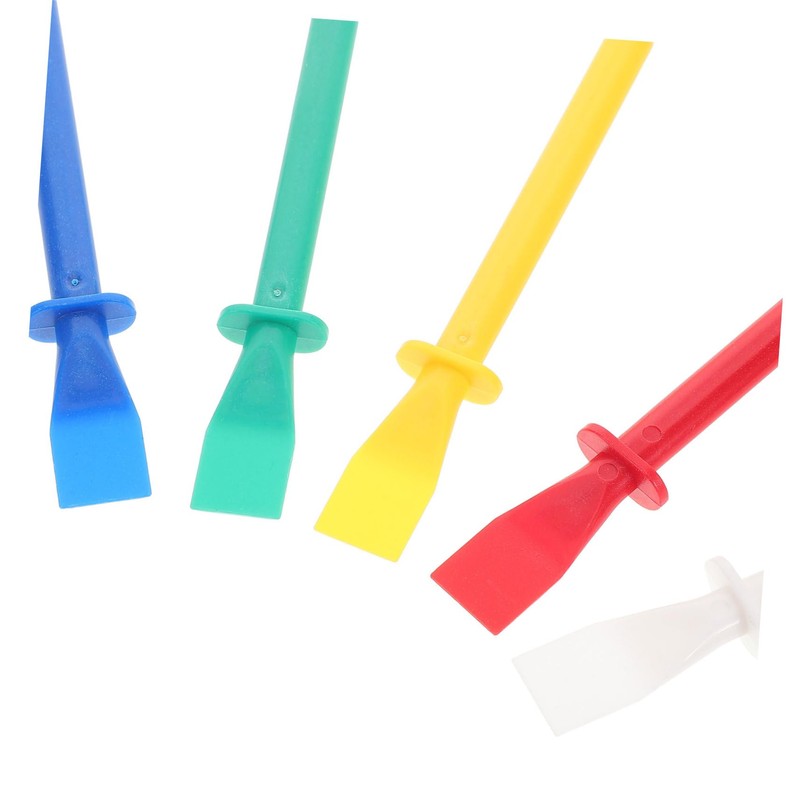 DIYEAH Set of 15 Palette Sticks, Glue Brush, Leather Glue