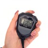 Oypla Black Digital Sports Timing Games Stopwatch Timer LCD Display