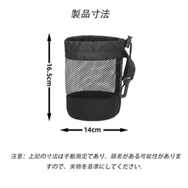 Golf Ball Case, Golf Ball Pouch, Portable, Durable, Large Capacity, Bag with Carabiner, Black