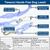 Tiesenci Hands Free Dog Leash Crossbody 8' 9-in-1 Waist Leash