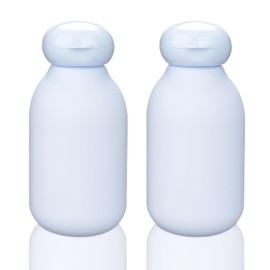 Wowang Travel Squeeze Bottle with Flip Cap 2 Pack 3.4 oz/100ml Shampoo and Conditioner Bottles Travel Bottles for Toiletries Empty Plastic Travel Accessories Toiletry Cosmetic Containers(Blue)