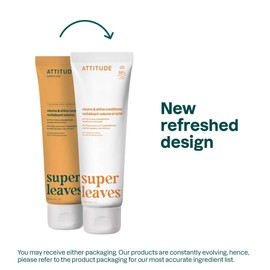 ATTITUDE Volume and Shine Hair Conditioner, For Thin Hair, Naturally Derived Ingredients, Vegan Detangler, Dermatologically Tested, Soy Protein & Cranberries, 8 Fl Oz