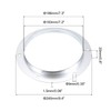PATIKIL 7" Duct Connector Flange, Metal Straight Pipe Exhaust Flange