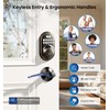 Veise Keyless Entry Door Lock with 2 Lever Handles -