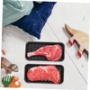 KONTONTY 2sets Lifelike Beef Steak Model Fake Food Decor Prop