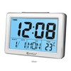 Sansai LCD Digital Alarm Clock Date/Temp Blue Backlight 12/24Hr Assorted
