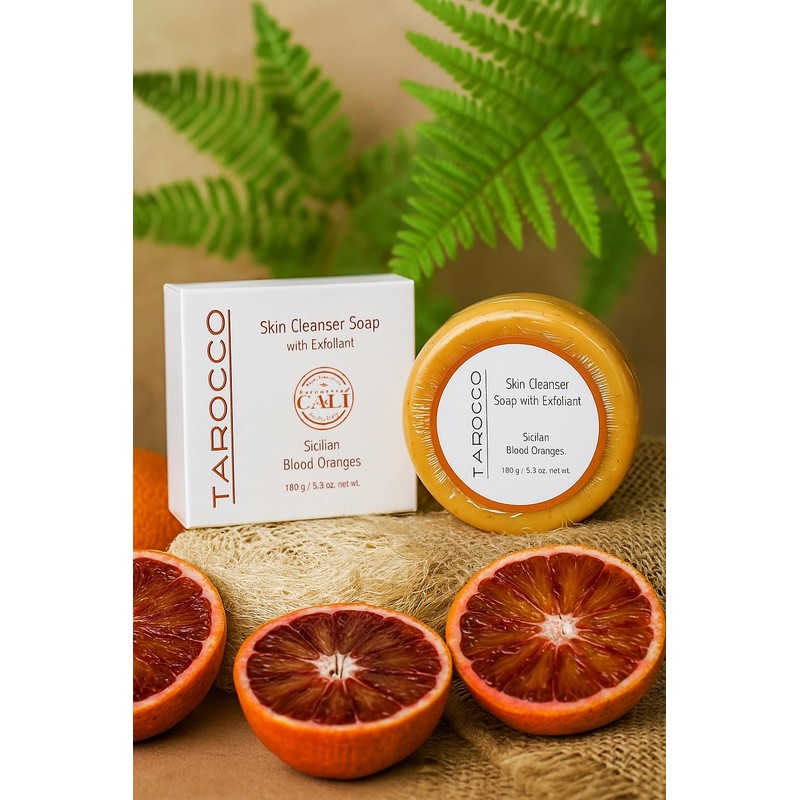 Baronessa Cali Tarocco Skin Cleanser Bar Soap with Exfoliate -