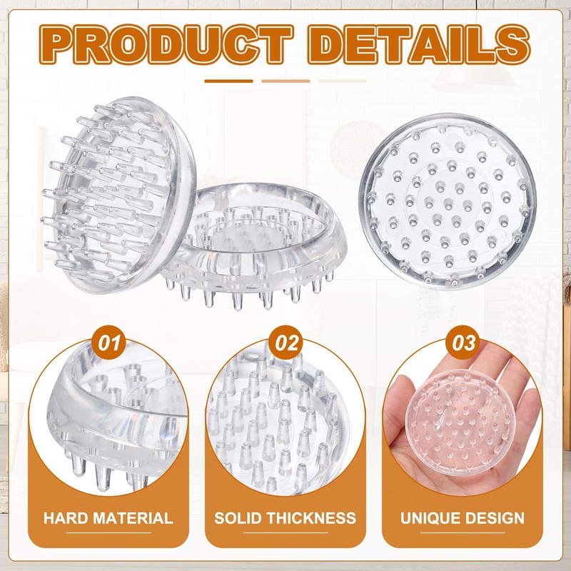PATIKIL Round and Square Spike Carpet Protector, 12 Pcs Plastic