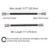 STETION Universal Splitter Strut Rods 11'' - 12.7'' Length Front