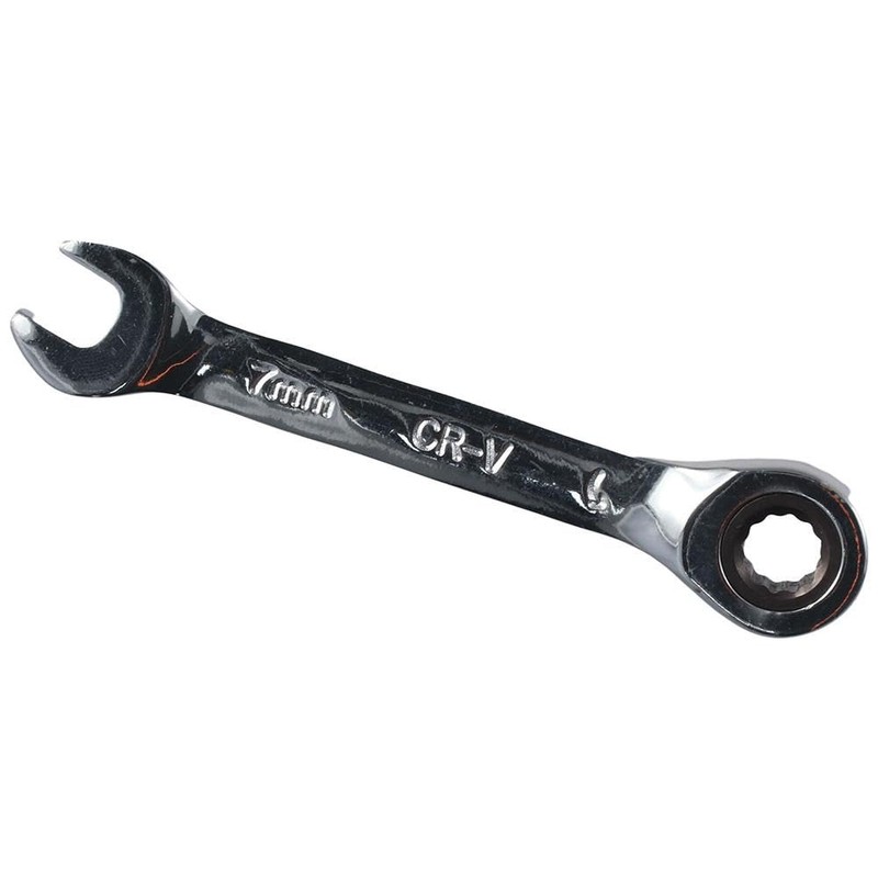 napkery 7mm Metric Stubby Box End Head Geared Wrench, 72
