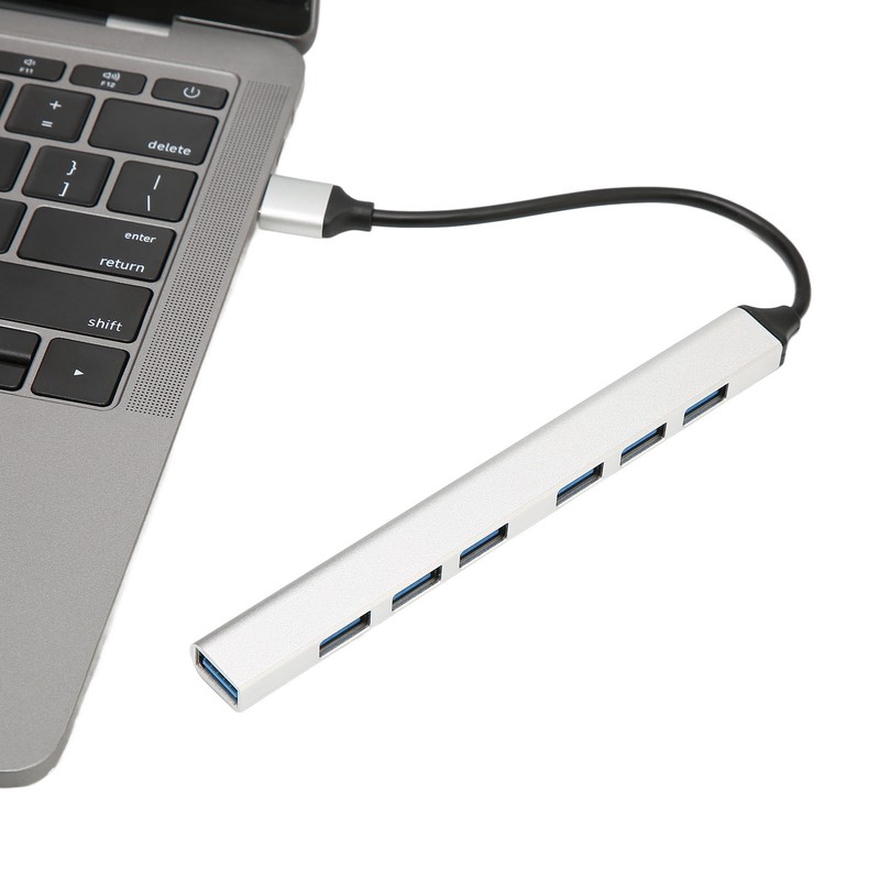USB 3.0 Hub 7 Ports 5Gbps Fast Transmission Aluminium Alloy