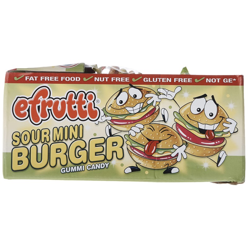 E.Frutti Sour Mini Burgers 1 pack 60 units