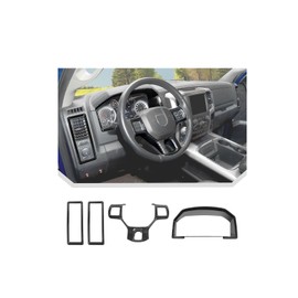 JeCar 4pcs Carbon Fiber Interior Trim Kit for 2010-2017 Dodge Ram Interior Accessories