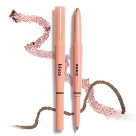 HINCE New Depth Dual Color Stick 04 Cool Shade Liner - Dual Highlighter & Contouring Stick, Aegyosal Makeup, Under Eye Highlighter, Quick & Easy Eye Makeup