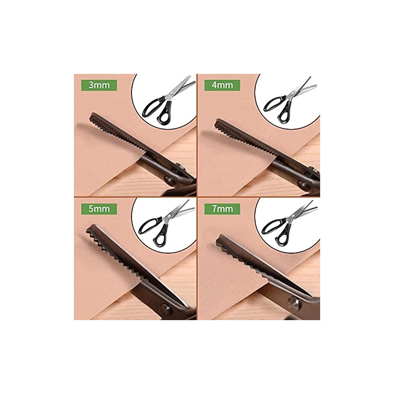Tijeras Profesionales de Acero Inoxidable con Dientes Serrados para Costura,