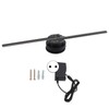 3D Hologram Fan 224 LED Light Beads High Resolution 3D