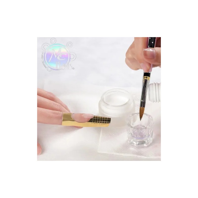 Mc Nails black rock pincel kolinsky black #8 manicure uñas