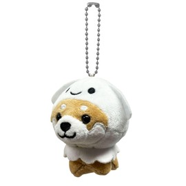LamPlanning Series - 6 Traveling Mameshiba Key Holder, Mascot, Ball Chain, Back Charm, Cute, Fluffy, Dog, Shiba Inu, Mameshiba, Healing, Braun