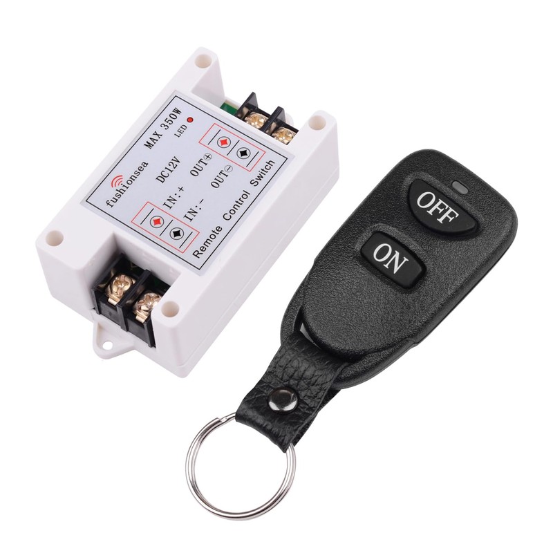 DC 12V 40A Relay Remote Control Switch, 433Mhz 1CH Remote