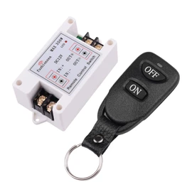 DC 12V 40A Relay Remote Control Switch, 433Mhz 1CH Remote Control Wireless Switch for Industrial Control and Low Voltage Power Systems & More