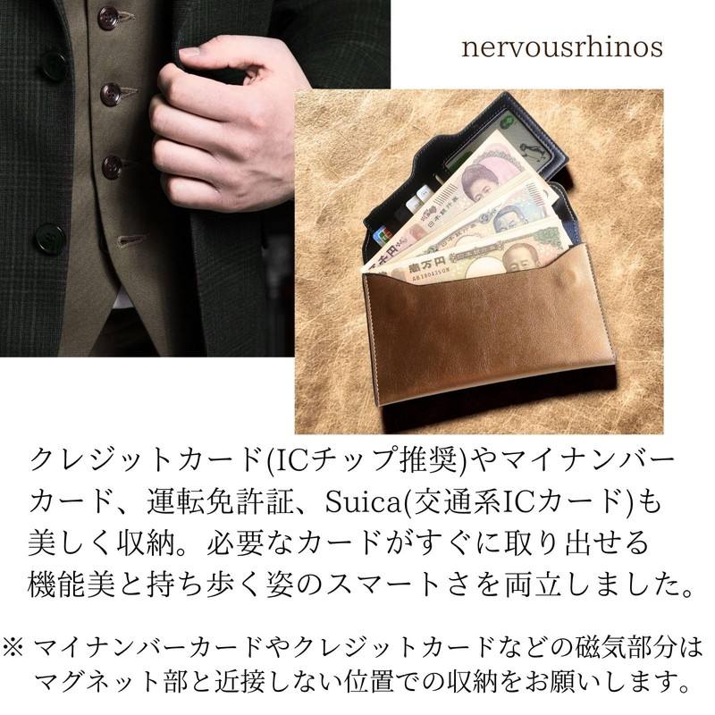 nervousrhinos 1 Million Yen Storage Bill Holder Thin Bill Case