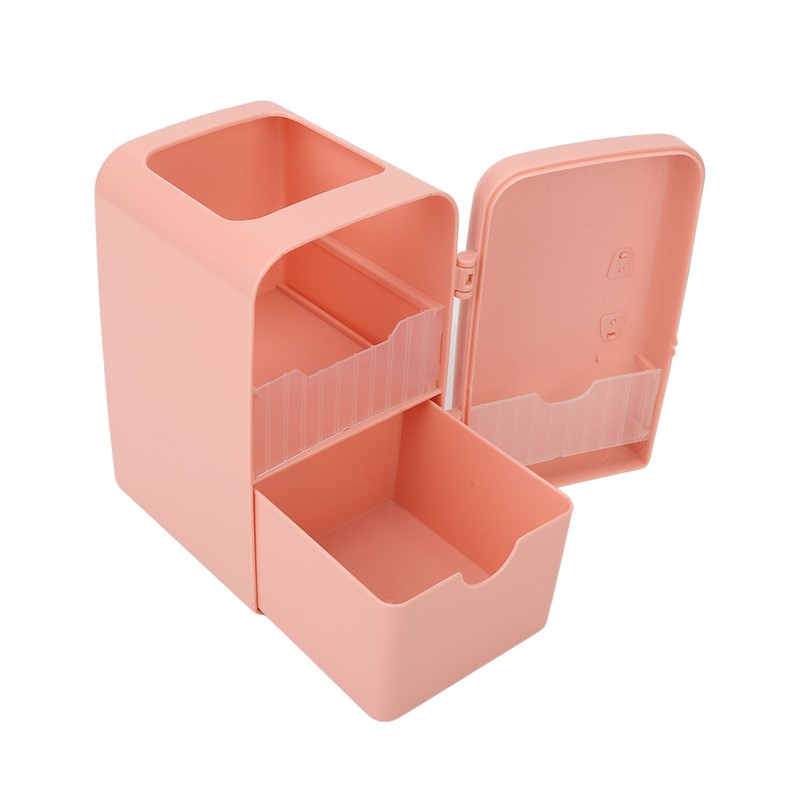 Makeup Brush Storage Box Mini Plastic Cosmetic Cotton Container Refrigerator