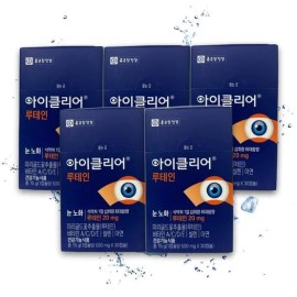 Chong Kun Dang [Chong Kun Dang] Chong Kun Dang iClear Lutein 500mg Eye Health Cha Inpyo 30 Capsules / [종근당] 종근당 아이클리어 루테인 500mg 눈건강 차인표 30캡슐 X 5 TB