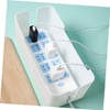 DOITOOL Bamboo Cover Cable Management Box Cable Organizer Nightstand Cord