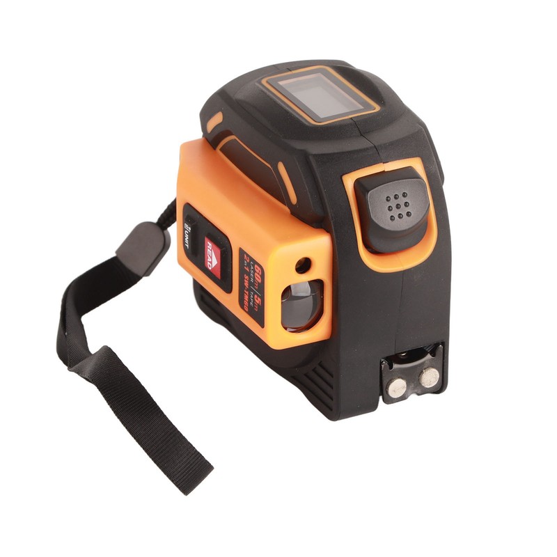 Laser Tape Measure High Accuracy ABS Housing Manganese Steel Digital