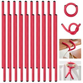 Ninehaoou 20 Pcs 17 Inch EVA Foam Twist Rubber Ties Reusable Bendable Cable Tie Straps Flexible Heavy Duty Twisty Ties for Organizing Cords Bundling