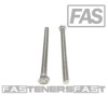 FAS (5) 5/16-18x4 316 Stainless Steel Hex Cap Screws Hex