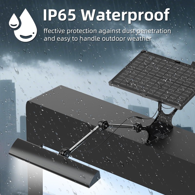 Solar Sign Light, Wireless Billboard Light, 12000mAh Battery IP65 Waterproof,