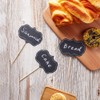 Pack of 56 Party Buffet Food Labels Blank Toothpick Flags