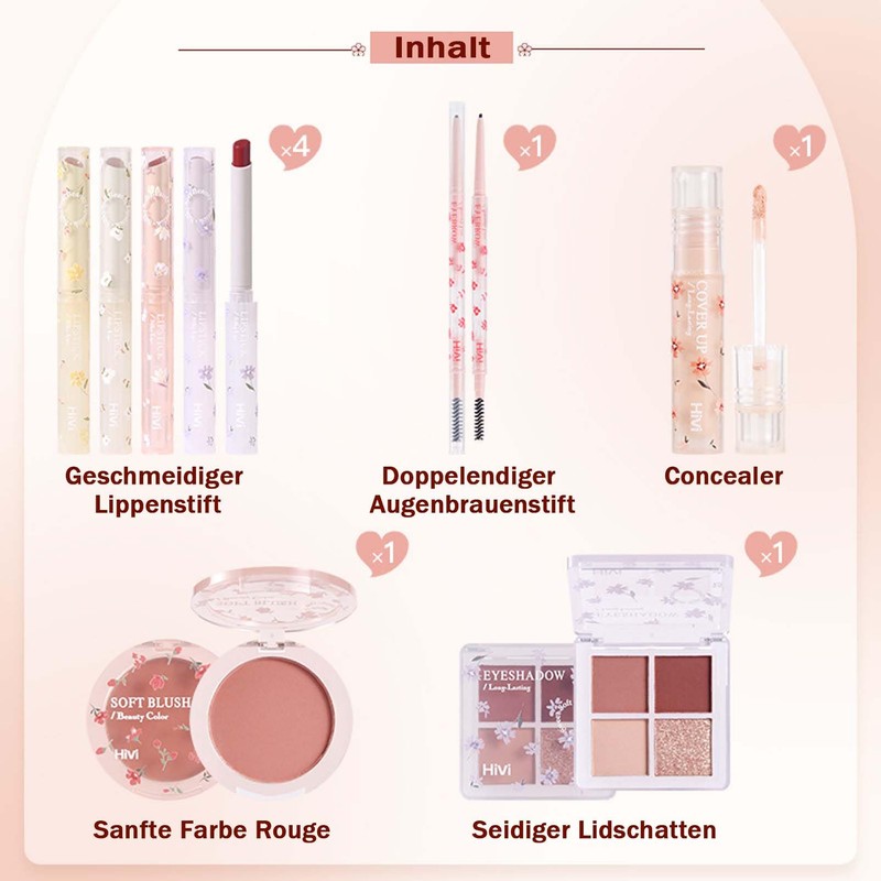 EONFAVE Korean Make-Up Set, All In 1 Make Up Sets,