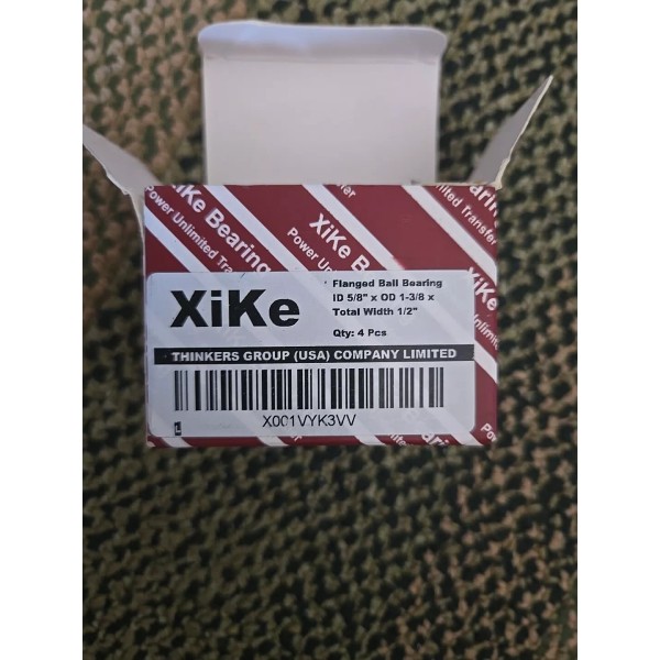 XIKE 4 Pack Flanged Ball Bearing Id 5/8 X Od