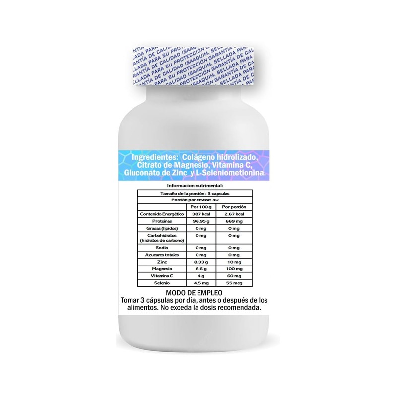 IsaaQuim DUO de Colageno Hidrolizado Enriquecido con Magnescio y Vitaminas