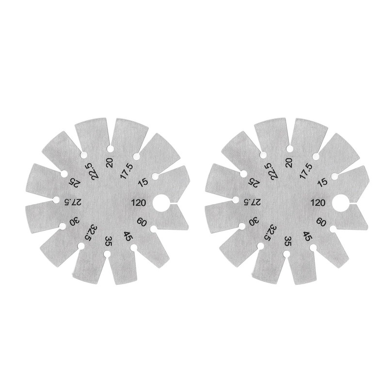 2pcs Bevel Stainless Steel Compact Multipurpose Ax Angle for Checking