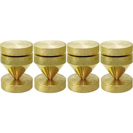 Absorber against feedback, brass, set of 4