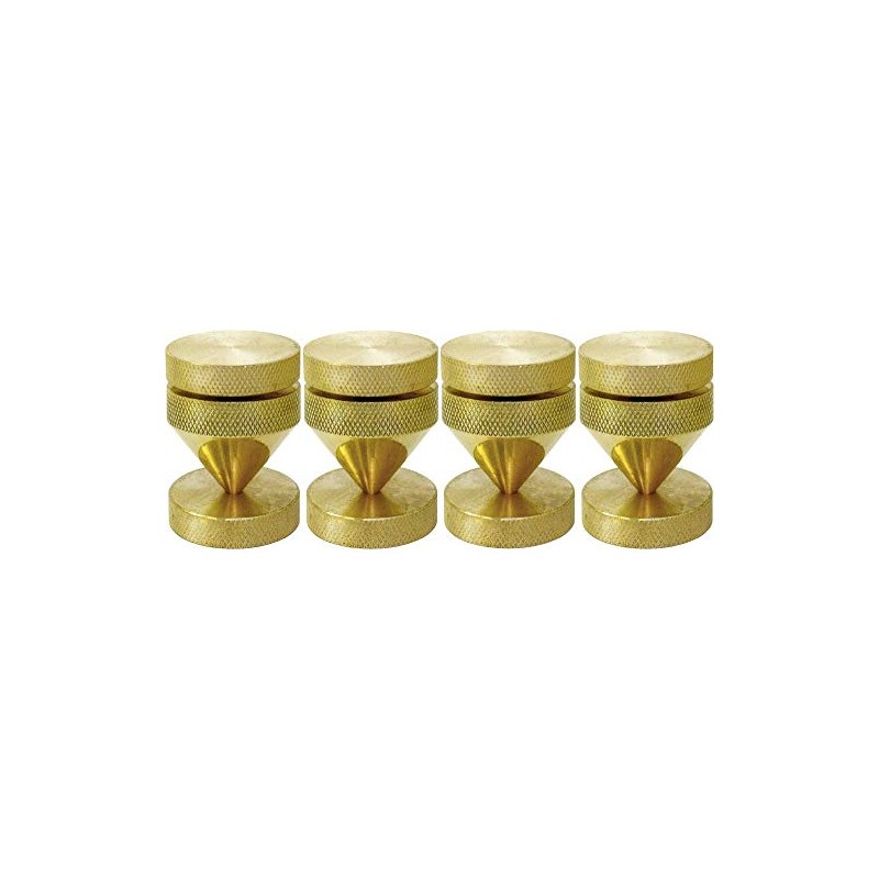 Absorber against feedback, brass, set of 4