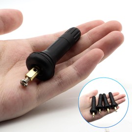 Pack of 4 Tyre Pressure Sensor Rubber Valve Car Tyre Valve Stems Tyre Pressure Monitoring System TPMS Sensor Valve Replacement Valve Cores for Ford Transit Focus