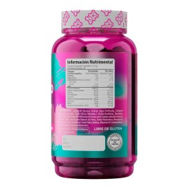 Belabear Colágeno + Biotina Y Ácido Hialurónico 100 Gomitas Sabor Fresa
