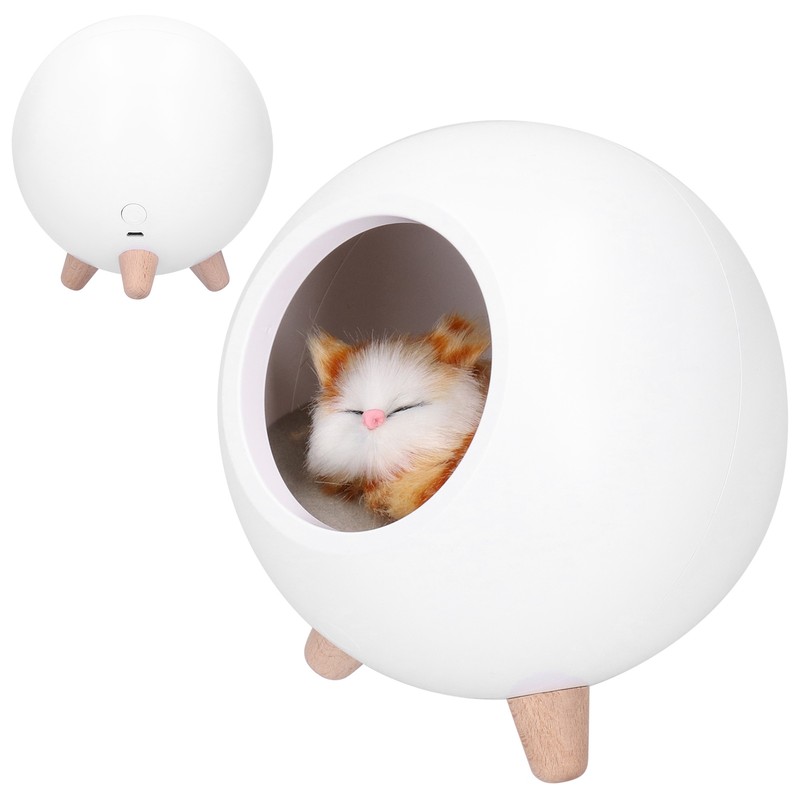 LED Night Light USB Charging Cute Pet House Touch Dimming