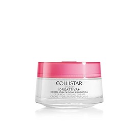 Collistar Idroattiva+, Crema Idratazione Profonda, Face Cream, 100H Moisture, Flattering Texture, Ideal for Normal to Dry Skin, 50 ml