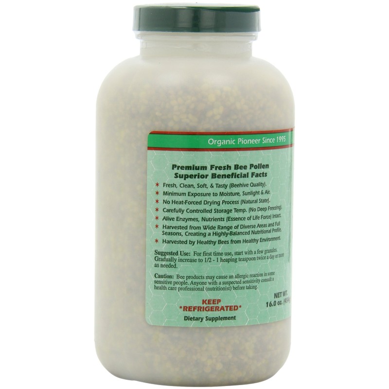 Fresh Bee Pollen Whole Granules - 16 oz. - Granules