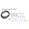 304 Stainless Steel Wire Rope Set with Hook Ring Screws
