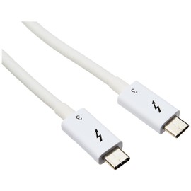 StarTech.com 1.6ft (50cm) Passive Thunderbolt 3 Cable, 40Gbps, 100W PD, 4K/5K Video, Thunderbolt Cable, Compatible with USB4/DP Alt Mode, Thunderbolt 4, USB 3.2/Type-C (TBLT34MM50CW)