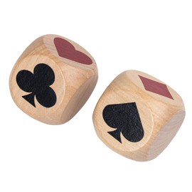 Extguds Double Trump Marker Dice Big Size 1.57''(4cm) Euchre Indicator,Great Gift for Bridge Cards,Great Tools for Euchre Pinochele Playing Cards,Wooden Luck Cube