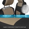 BDK PolyPro Seat Covers Full Set in Beige on Black